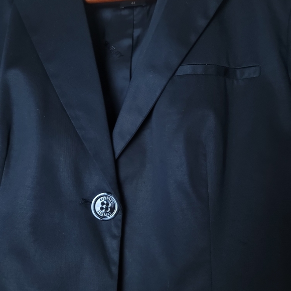 SEVENTY Italian Single Breasted Black Blazer TG 44 - Picture 6 of 9